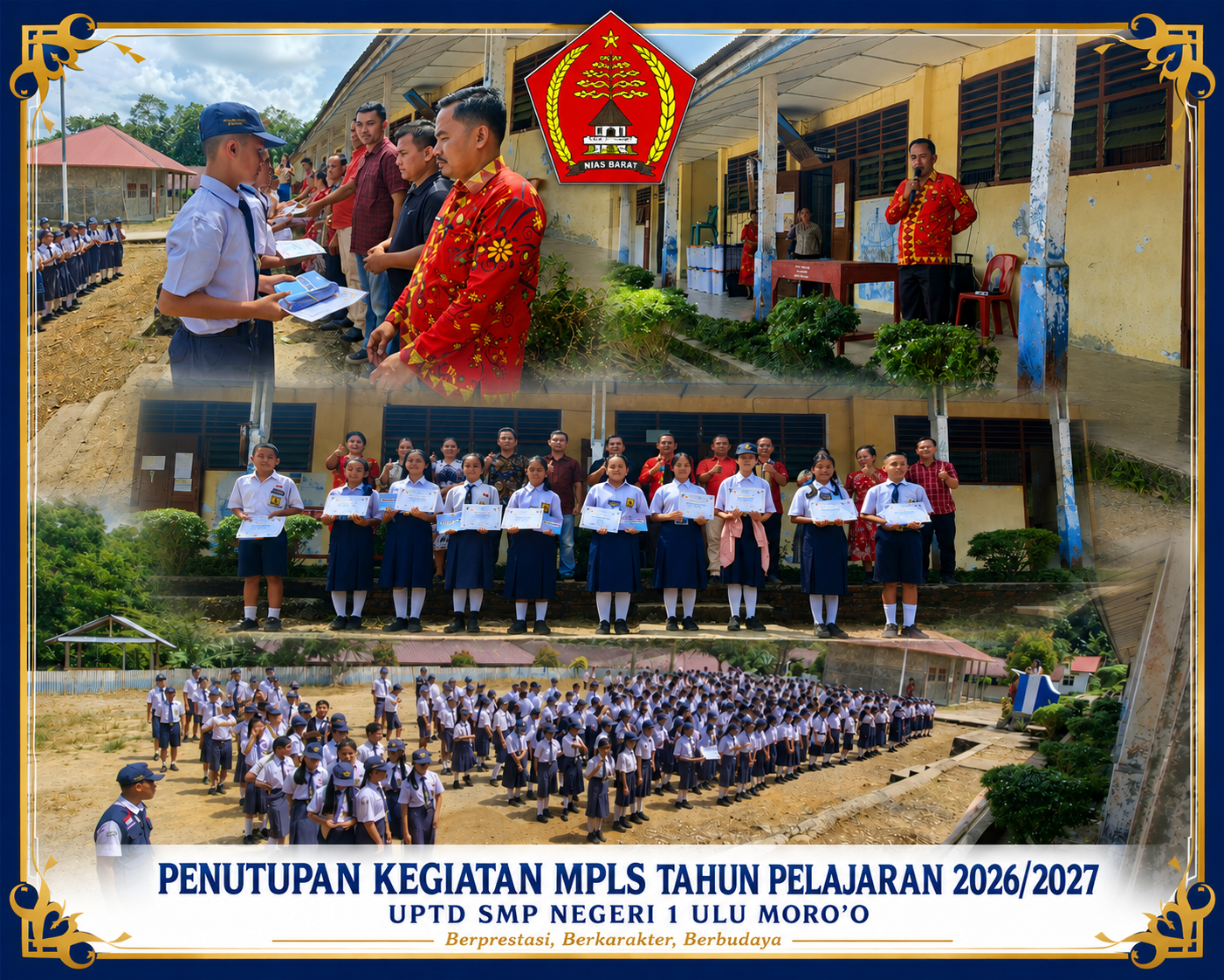 PENUTUPAN MPLS TAHUN AJARAN 2026/2027 DI UPTD SMP NEGERI 1 ULU MORO'O