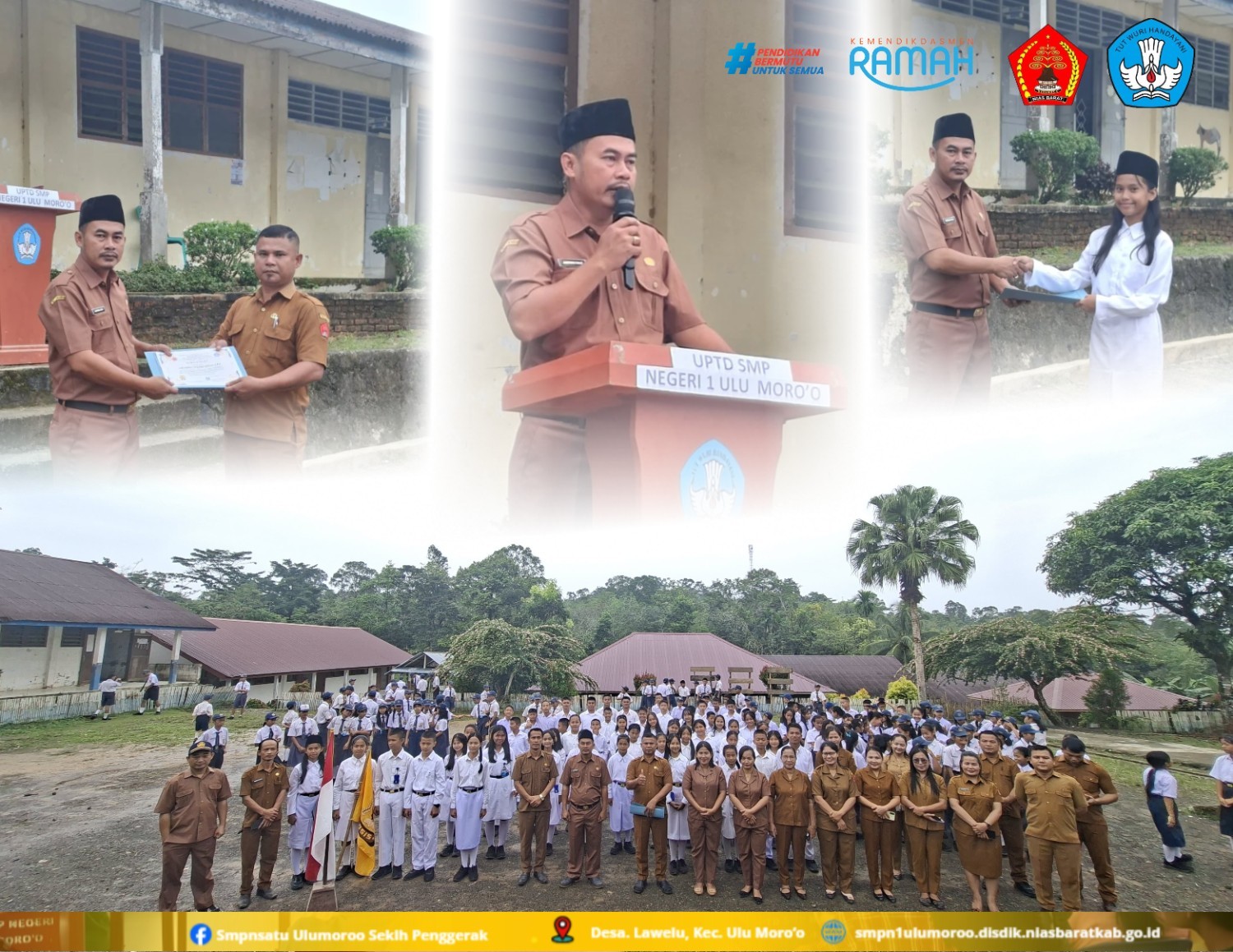 Resmi Dilantik, Pengurus OSIS UPTD SMP Negeri 1 Ulu Moro’o Siap Mengemban Amanah Masa Bakti 2026/202